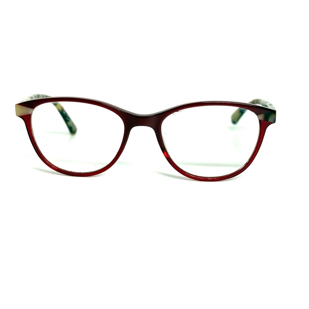 Red Cat Eye Eyeglass Frames with Tortoise Temples 3600 c.4122 49-17-135